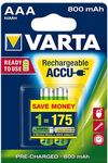 Akkumulátor Varta Ready2Use mikro 2db/bl AAA 800 mAh×2