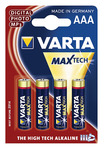 Elem mikro AAA Varta Long Life Max Power LR03 1,5V 4db/bl