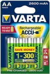 Akkumulátor Varta R2U ceruza 4 db/bl AA 2600 mAh×4