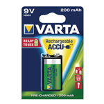 Akkumulátor Varta Power Accu 9V 1 db/bl 200 mAh, előtöltött