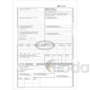 Pátria Nemzetközi CMR fuvarlevél 4 lapos garn. A/4 álló