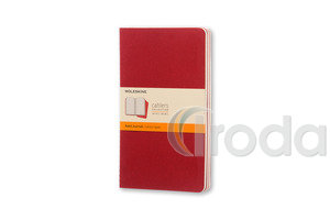 MOLESKINE JEGYZETFÜZET CAHIER CH116VF PIROS L VONALAS 13x21cm