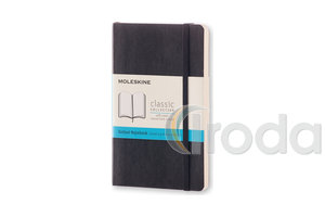 MOLESKINE NOTESZ QP614 PUHA FEKETE 'P' PONTOZOTT