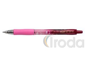 PILOT G-2 Pink Bubble Zseléstoll, 0,32 mm, nyomógombos, kék tinta