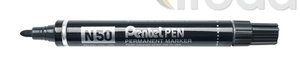 Pentel Marker alkoholos fekete N50, 2mm hegy, Íráshossz kb. 1000 méter.