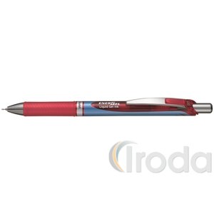 Pentel zselés nyomógombos tűhegyű rollertoll EnerGel 0,25 mm - piros